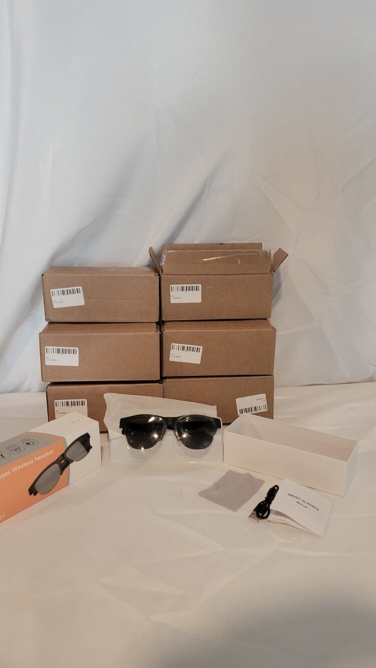 F-01 Smart Glasses Wireless Bluetooth Headset Audio Sunglasses UV Protection NEW